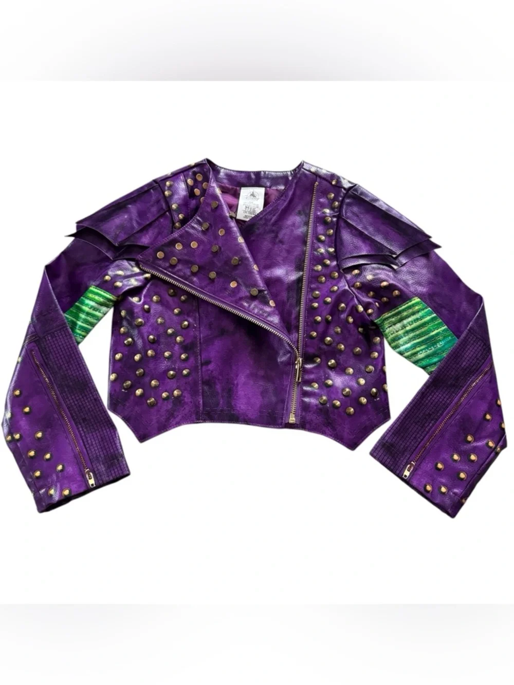 Disney Store Descendants 2 Mal Moto Jacket Purple Size 7/8 - Picture 2 of 8